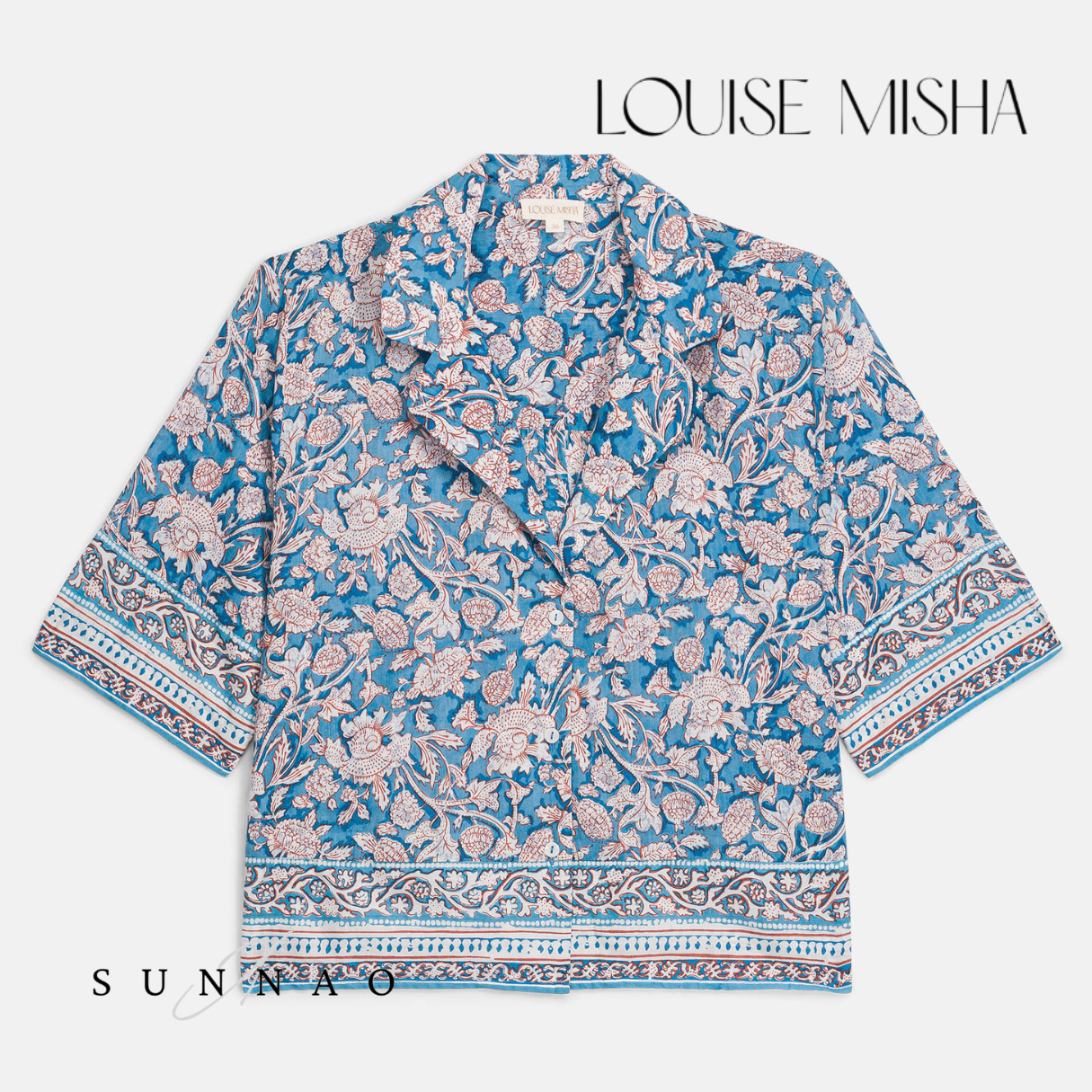 <Louise Misha> PAJAMAS SET LOUKA - BLUE MOUNTAIN AVENS（大人用）　