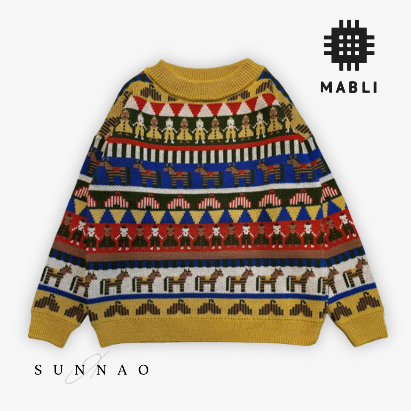 <MABLI> CIRCUS SKILLS PULLOVER - MULTI - DROP1