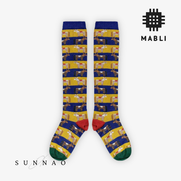 <MABLI> ZORSE LONG SOCKS - SAPPHIRE - DROP1