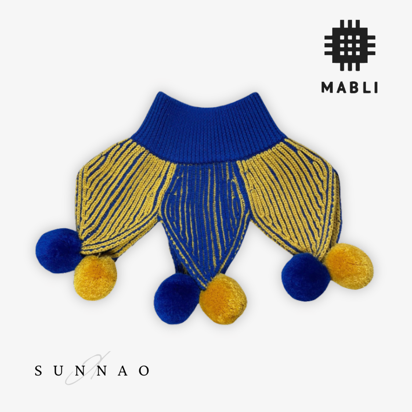 <MABLI> JESTER COLLAR - SAPPHIRE/GOLD - DROP1