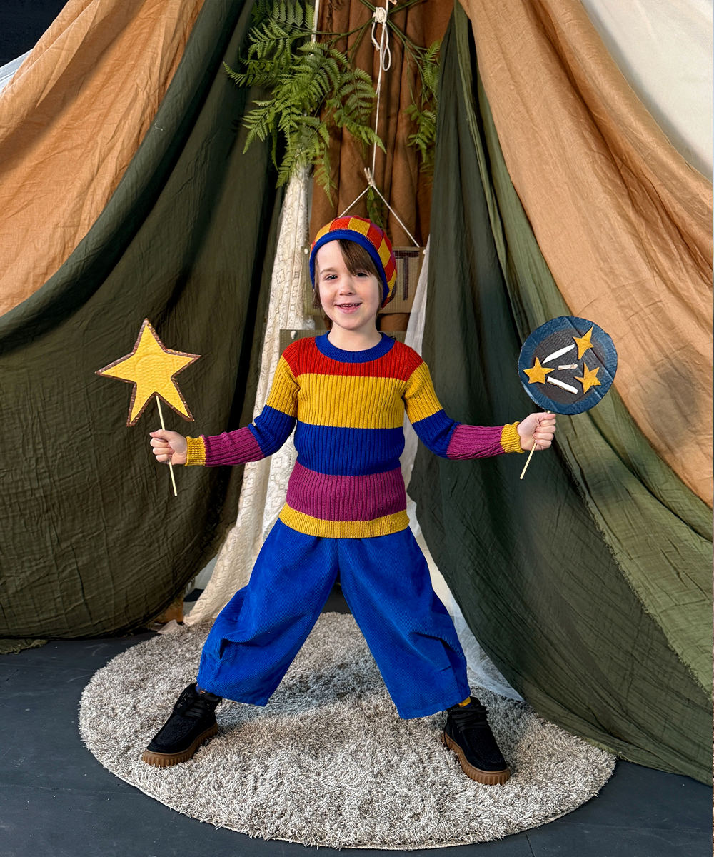 <MABLI> TRAPEZE SKINNY RIB - KALEIDOSCOPE - DROP1