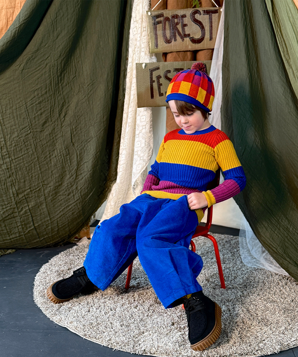 <MABLI> TRAPEZE SKINNY RIB - KALEIDOSCOPE - DROP1