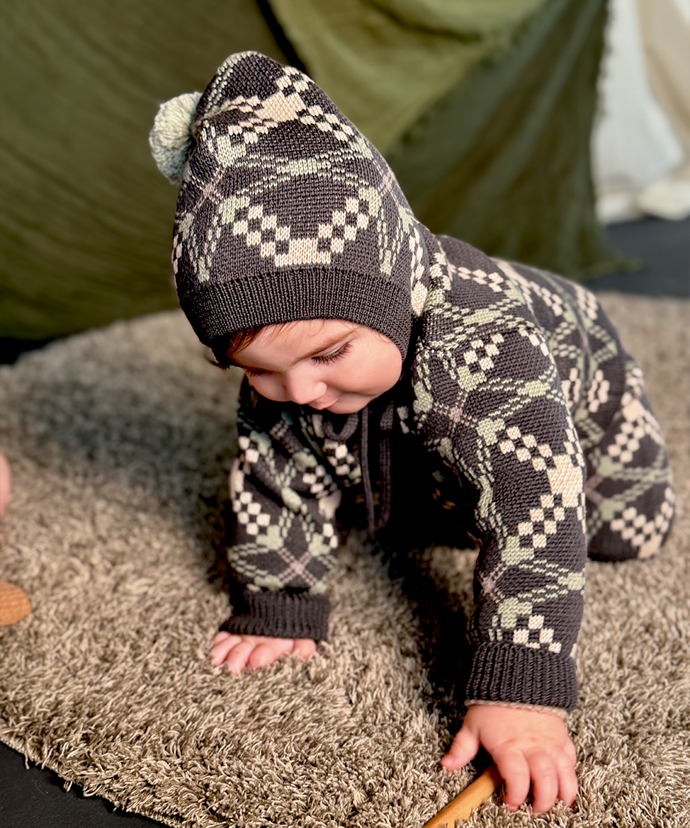 MABLI 小人ロンパース ボンネット MABLI Mサイズ ボンネット 帽子 MABLI 小人ロンパース ボンネット