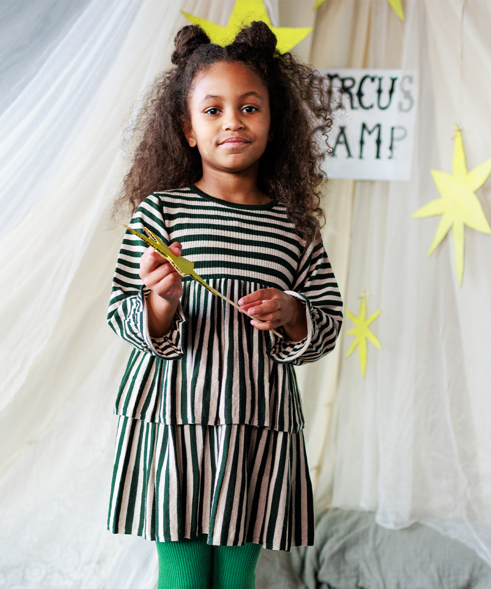 <MABLI> STEVIE DRESS - IVY STRIPE - DROP1