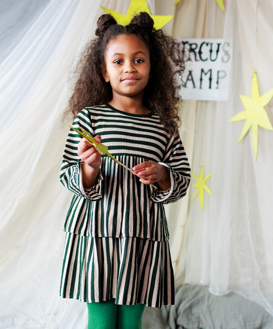 <MABLI> STEVIE DRESS - IVY STRIPE - DROP1