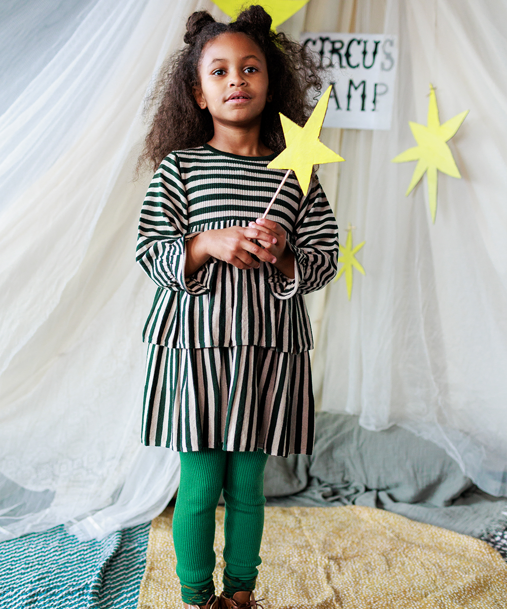 <MABLI> STEVIE DRESS - IVY STRIPE - DROP1