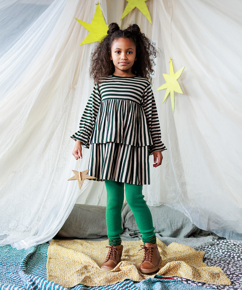 <MABLI> STEVIE DRESS - IVY STRIPE - DROP1