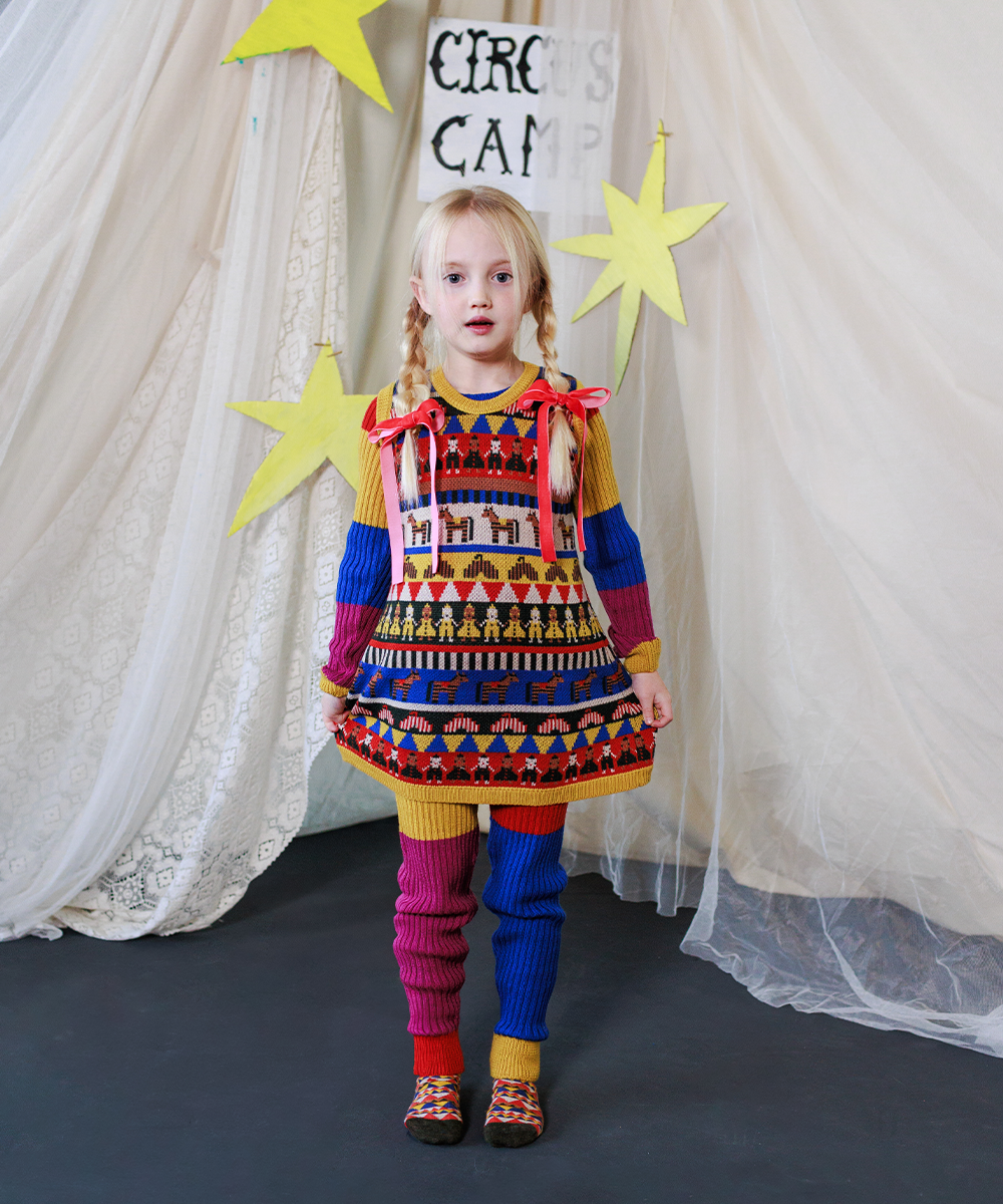 <MABLI> TRAPEZE SKINNY LEGS - KALEIDOSCOPE - DROP1