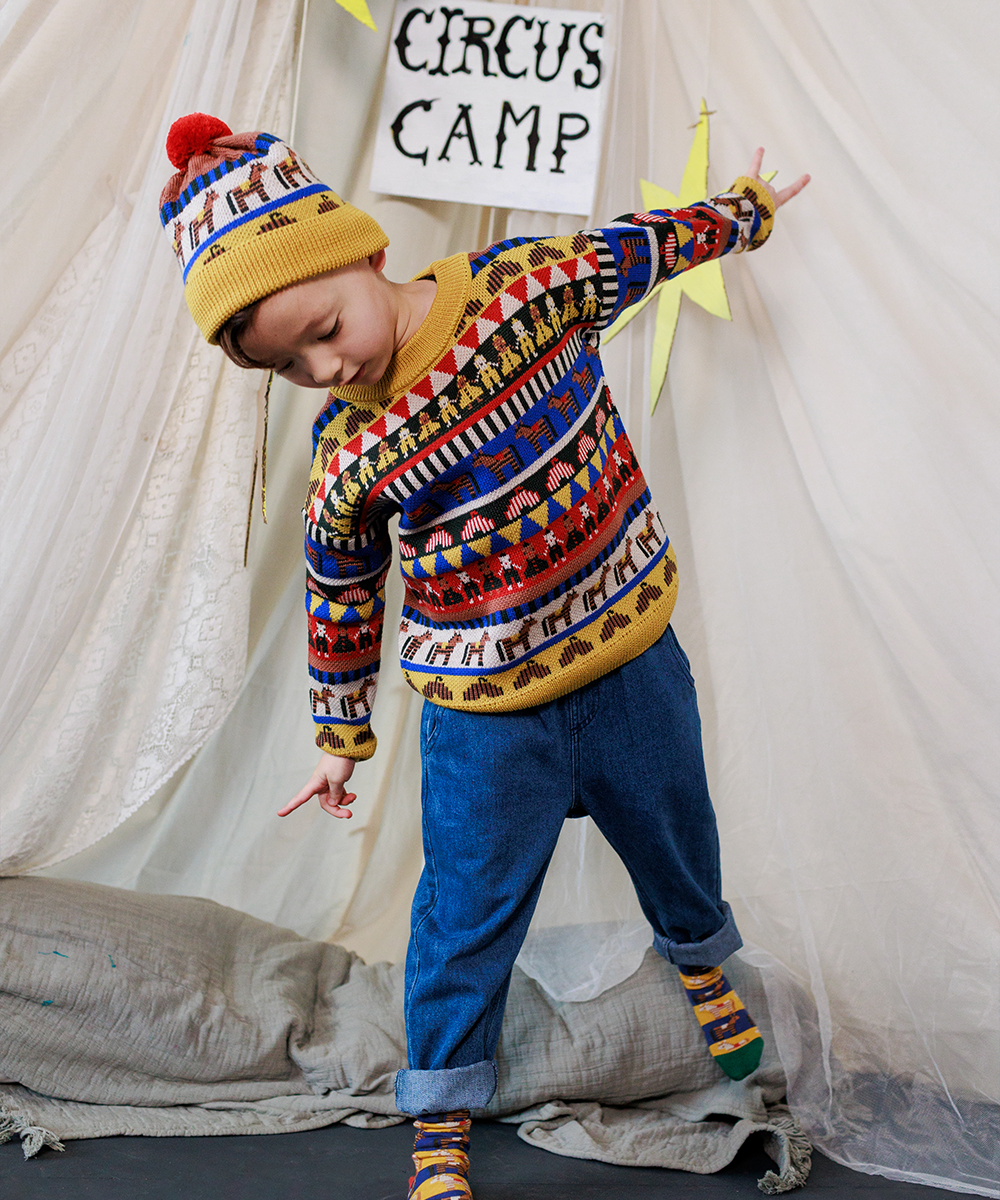 <MABLI> CIRCUS SKILLS PULLOVER - MULTI - DROP1