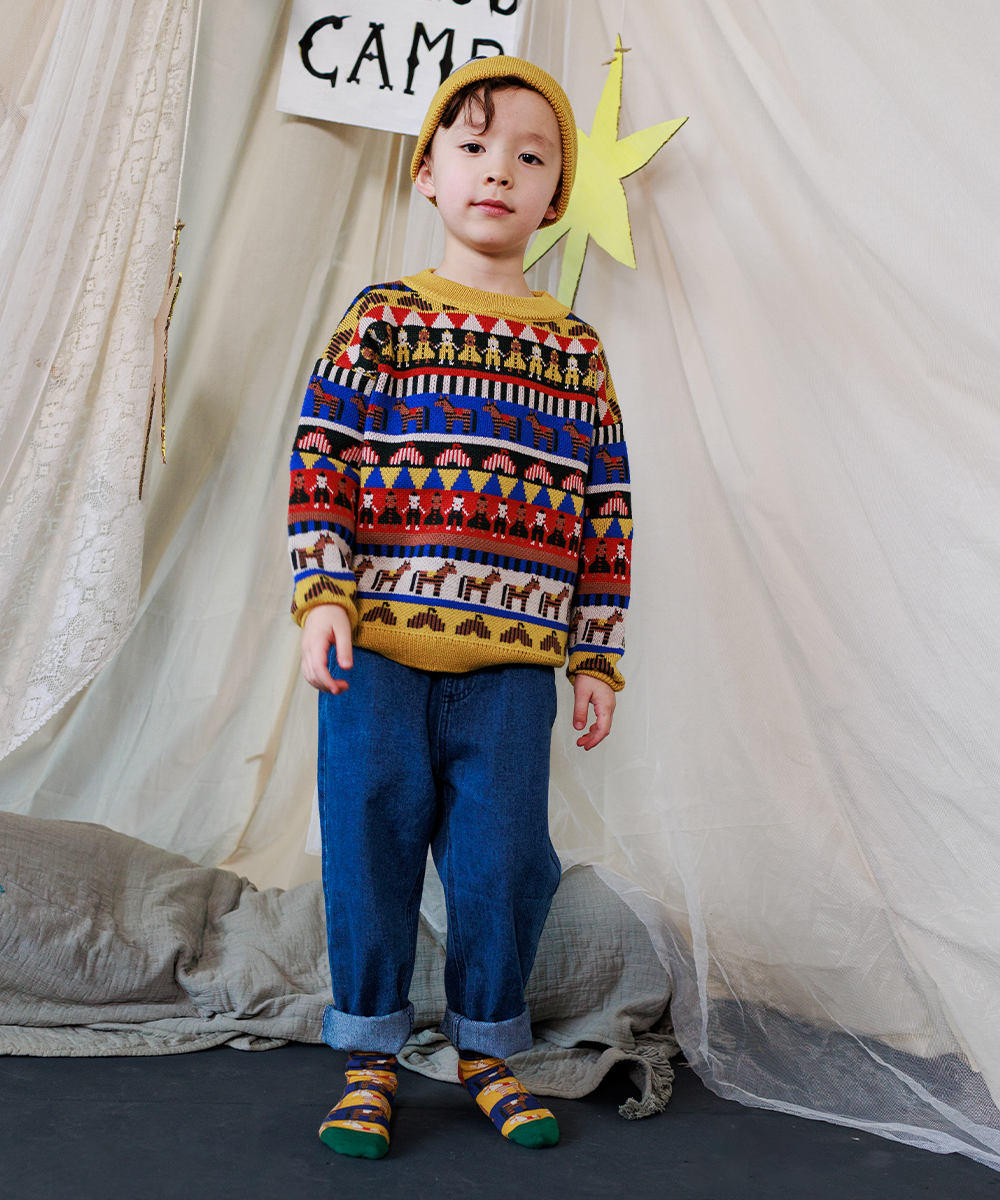 <MABLI> ZORSE LONG SOCKS - SAPPHIRE - DROP1