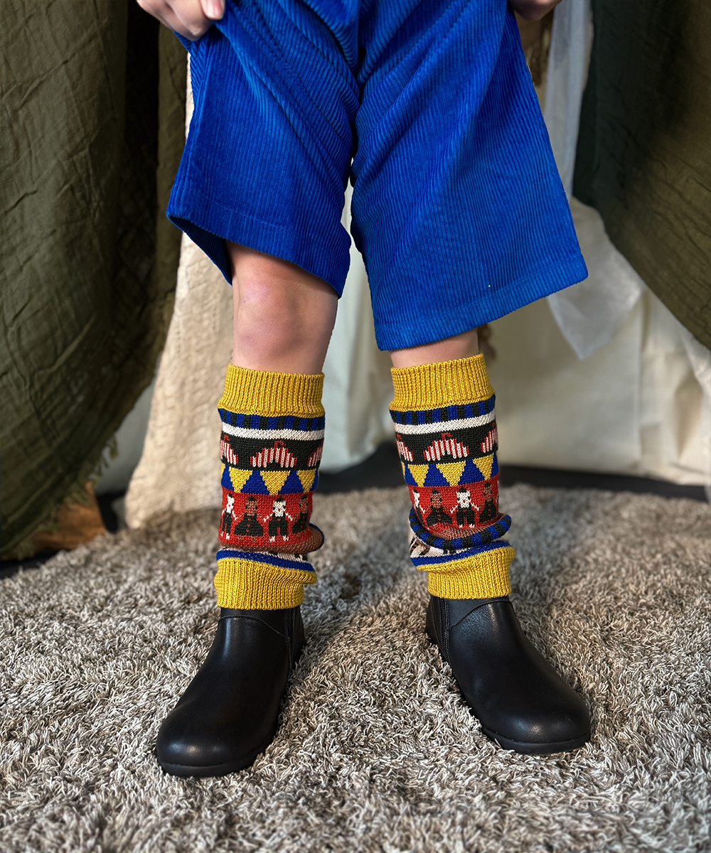 <MABLI> CIRCUS SKILLS LEG WARMERS - MULTI DROP1