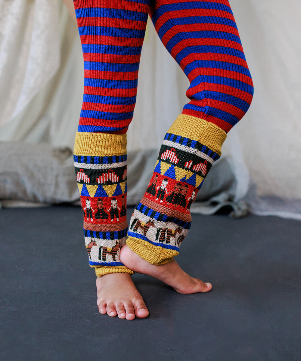 <MABLI> CIRCUS SKILLS LEG WARMERS - MULTI DROP1