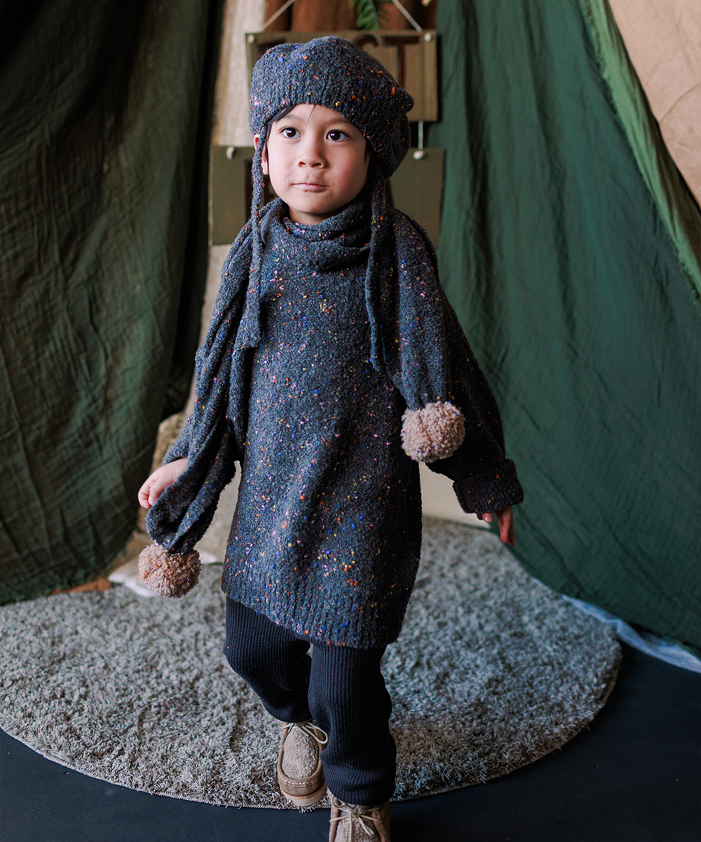 <MABLI> SPRINKLES SCARF - SOOT SPRITE