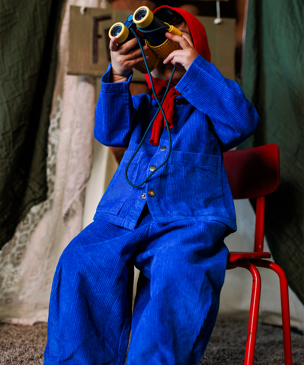 <MABLI> CORD PANTS - ELECTRIC BLUE　