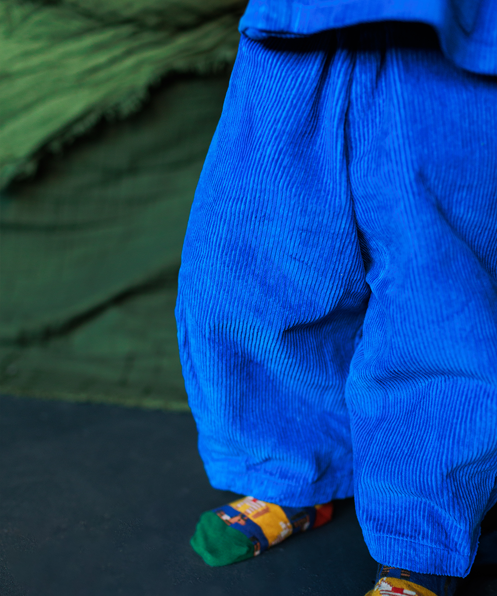 <MABLI> CORD PANTS - ELECTRIC BLUE　