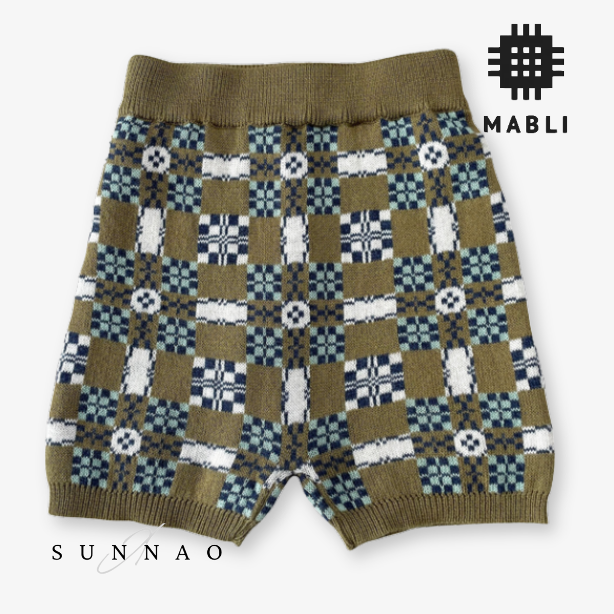<MABLI> PICNIC SHORTS - OLIVE - DROP1