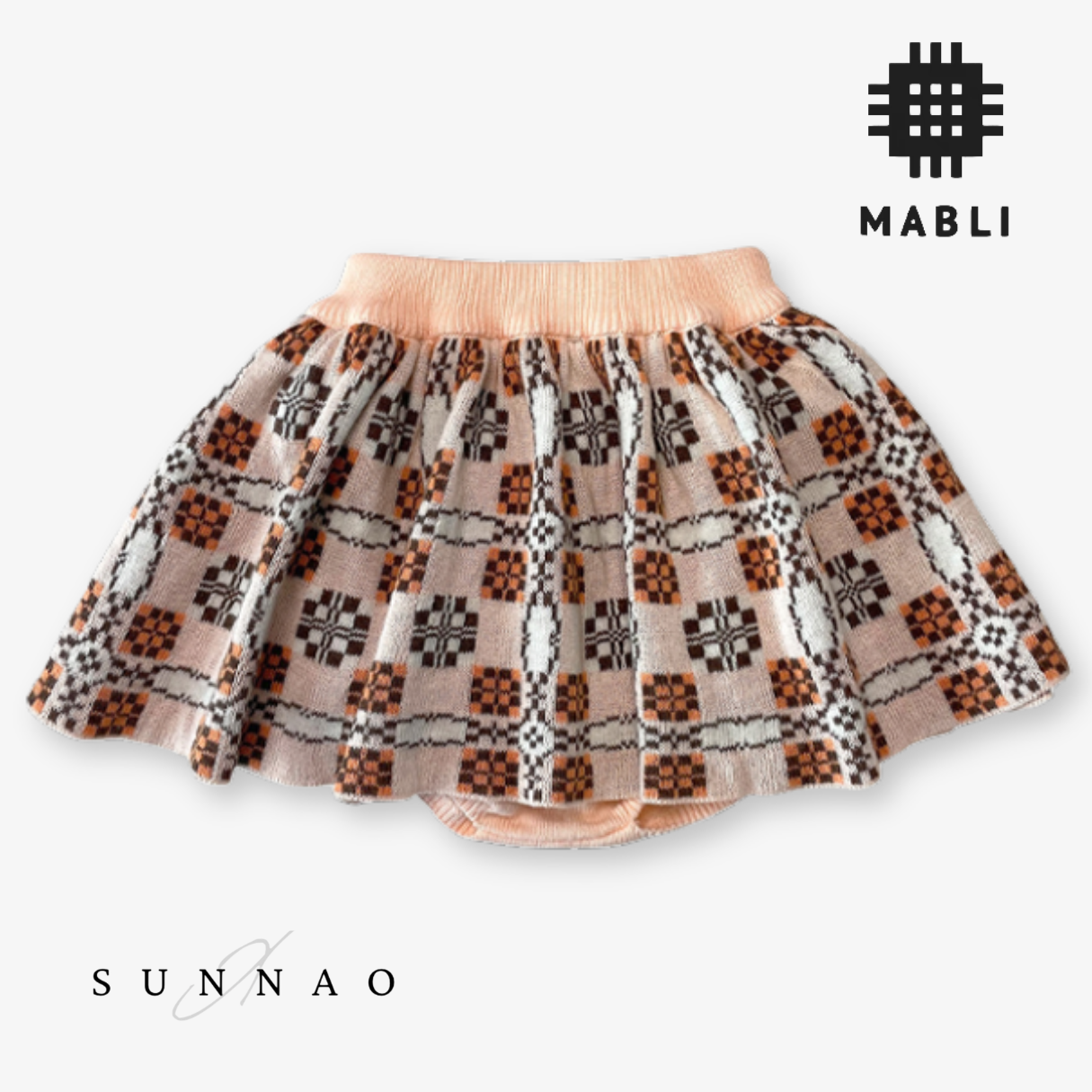 <MABLI> PICNIC BABY SKIRT WITH BLOOMERS - BLUSH - DROP1