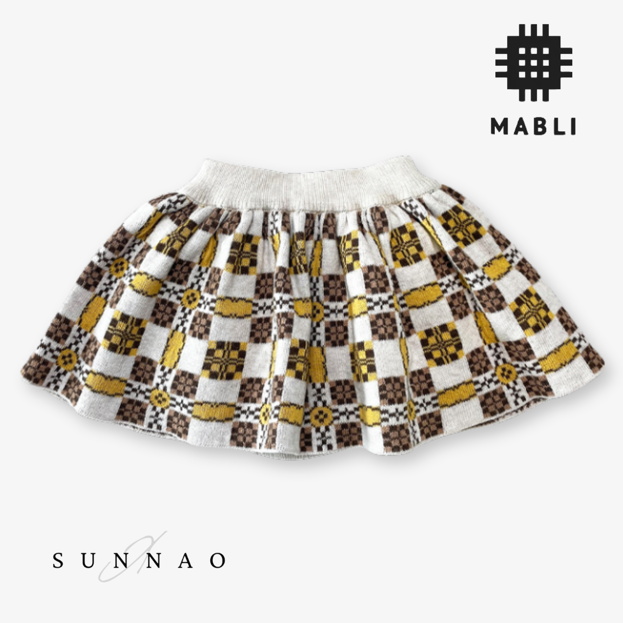 MABLI マブリスカート 2Y MABLI マブリ フリル ニットトップスと 