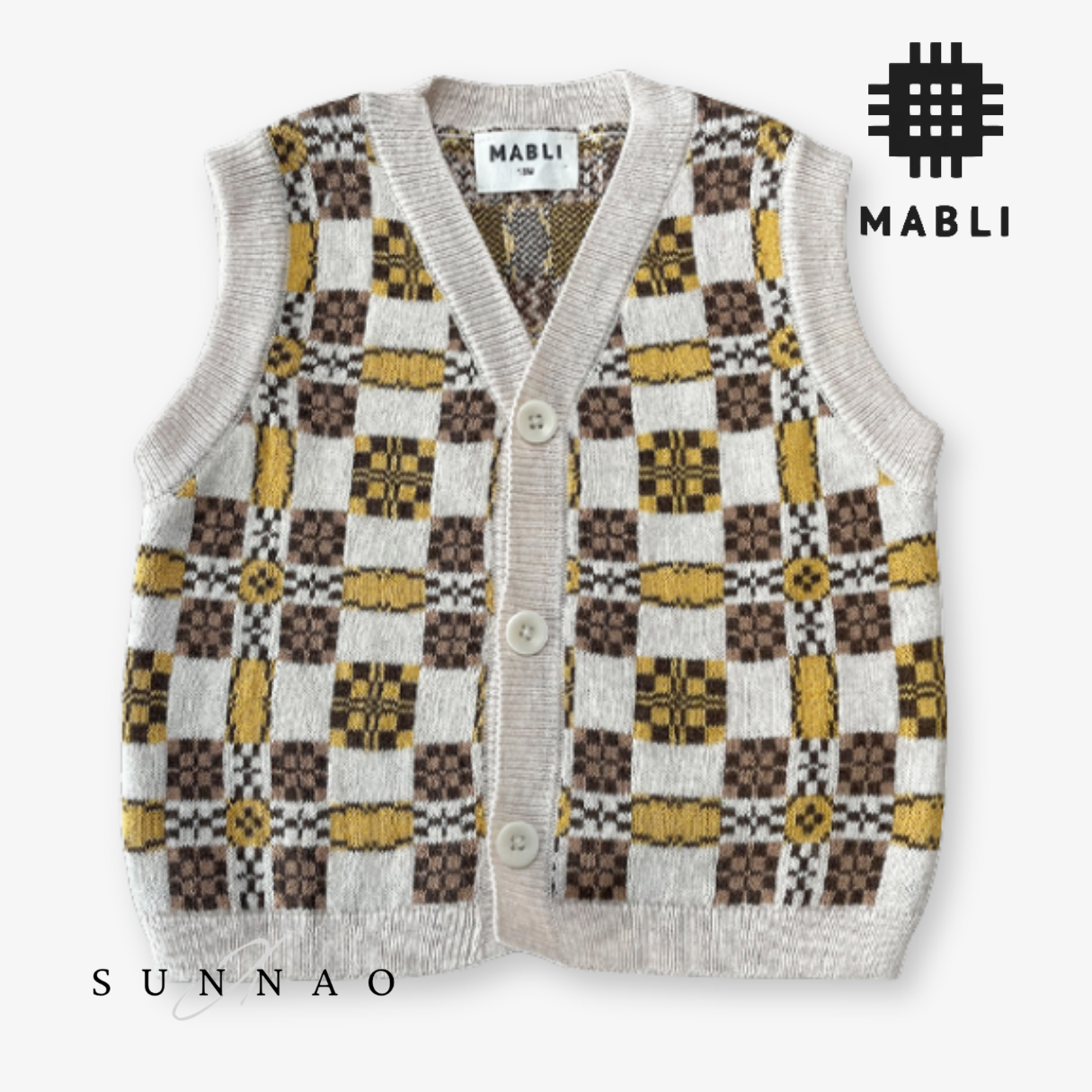 <MABLI> PICNIC WAISTCOAT - LATTE - DROP1