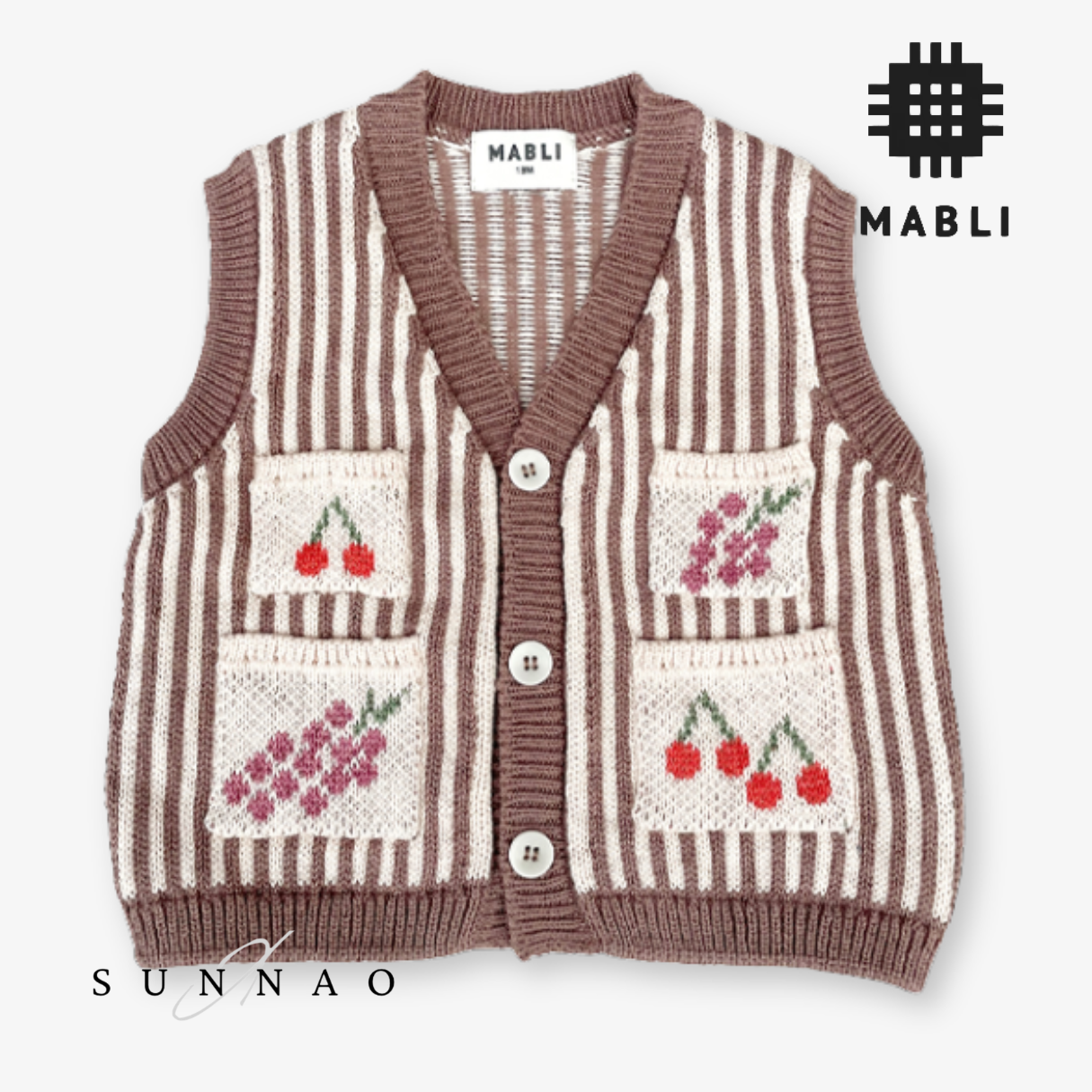 <MABLI> SHOPPING WAISTCOAT - MOCHA - DROP1