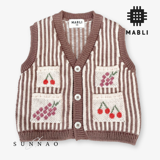 <MABLI> SHOPPING WAISTCOAT - MOCHA - DROP1