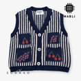 Gallery viewerに画像を読み込む, <MABLI> SHOPPING WAISTCOAT - NAVY - DROP1
