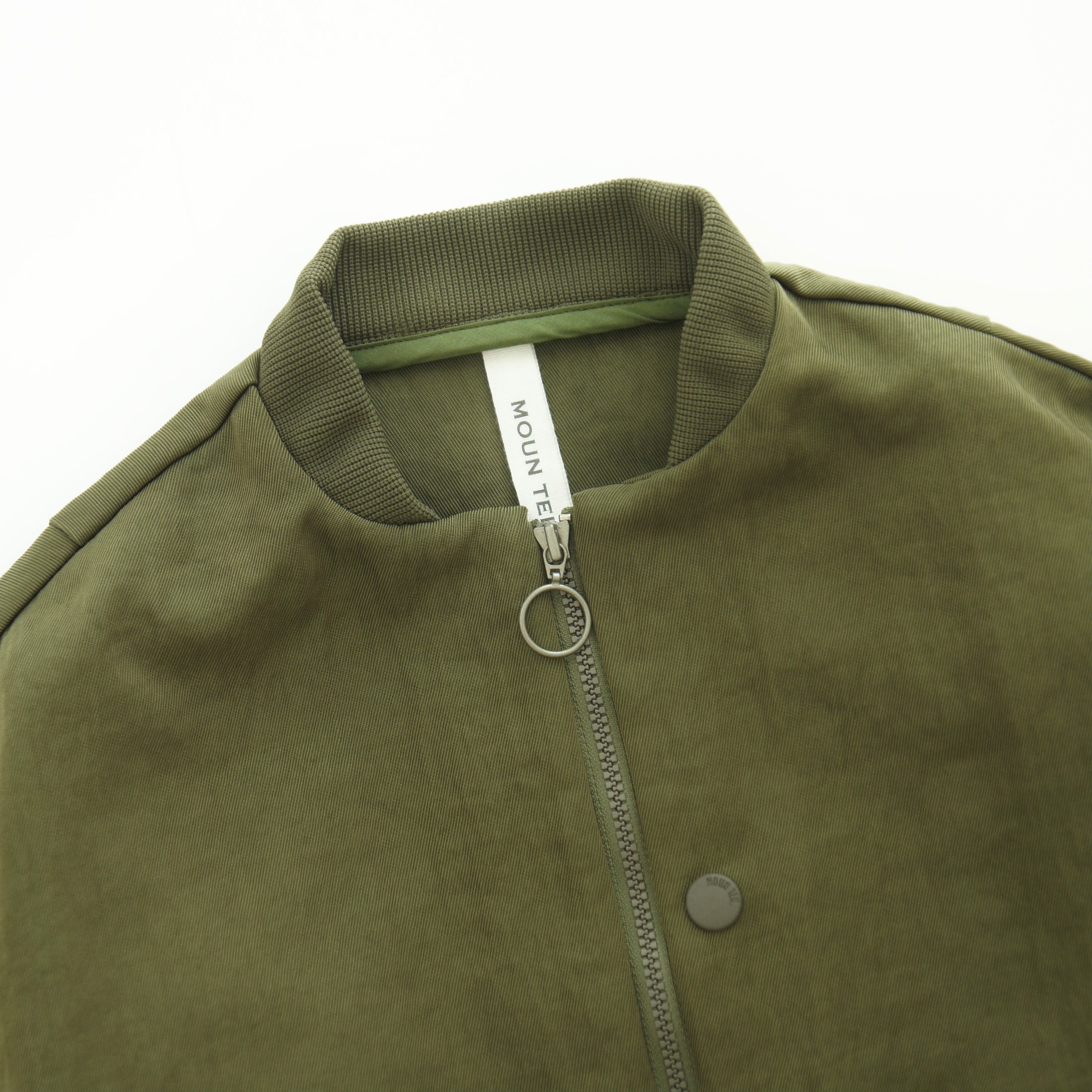 <Moun ten.> bright twill zip blouson - olive drab