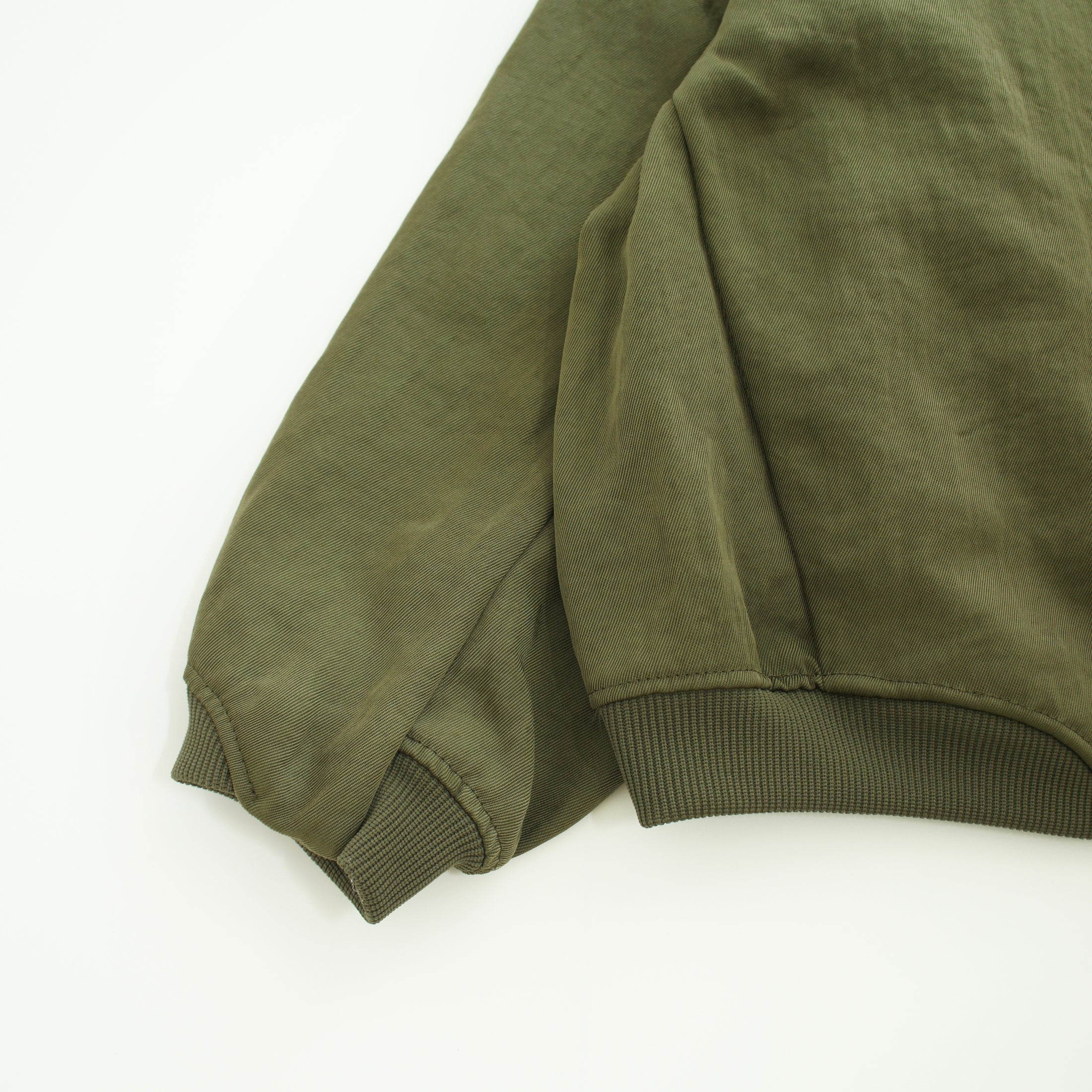 <Moun ten.> bright twill zip blouson - olive drab