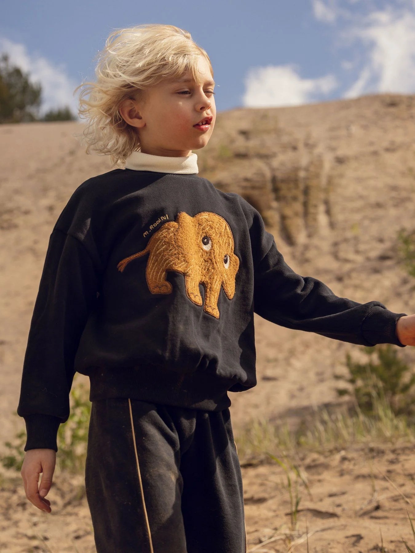 Mini Rodini Mammoth chenille sweatshirt (92-134)