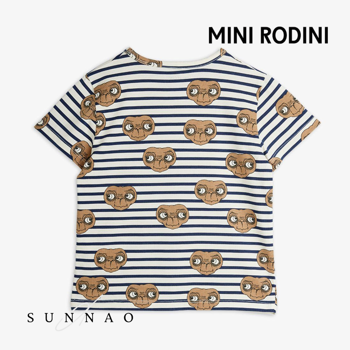 <Mini Rodini>  E.T stripe aop ss tee
