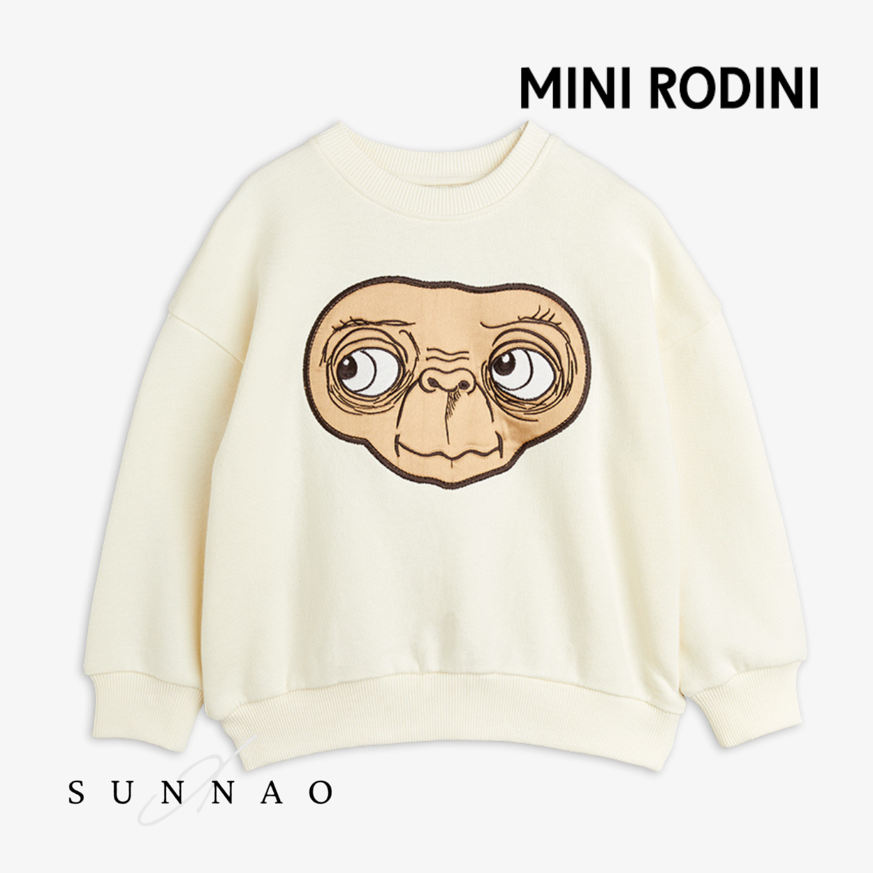 <Mini Rodini> E.T application sweatshirt - White