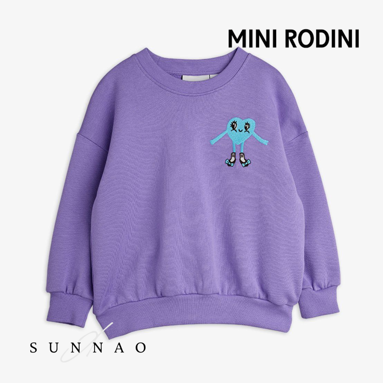 <Mini Rodini> Heart in shoes emb sweatshirt
