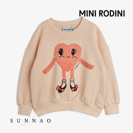 <Mini Rodini>Heart in shoes chenille sweatshirt