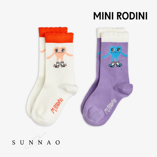 <Mini Rodini> Heart in shoes socks