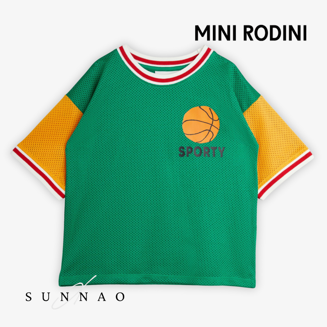 Mini Rodini BASKET MESH SP SS TEE (92-122)