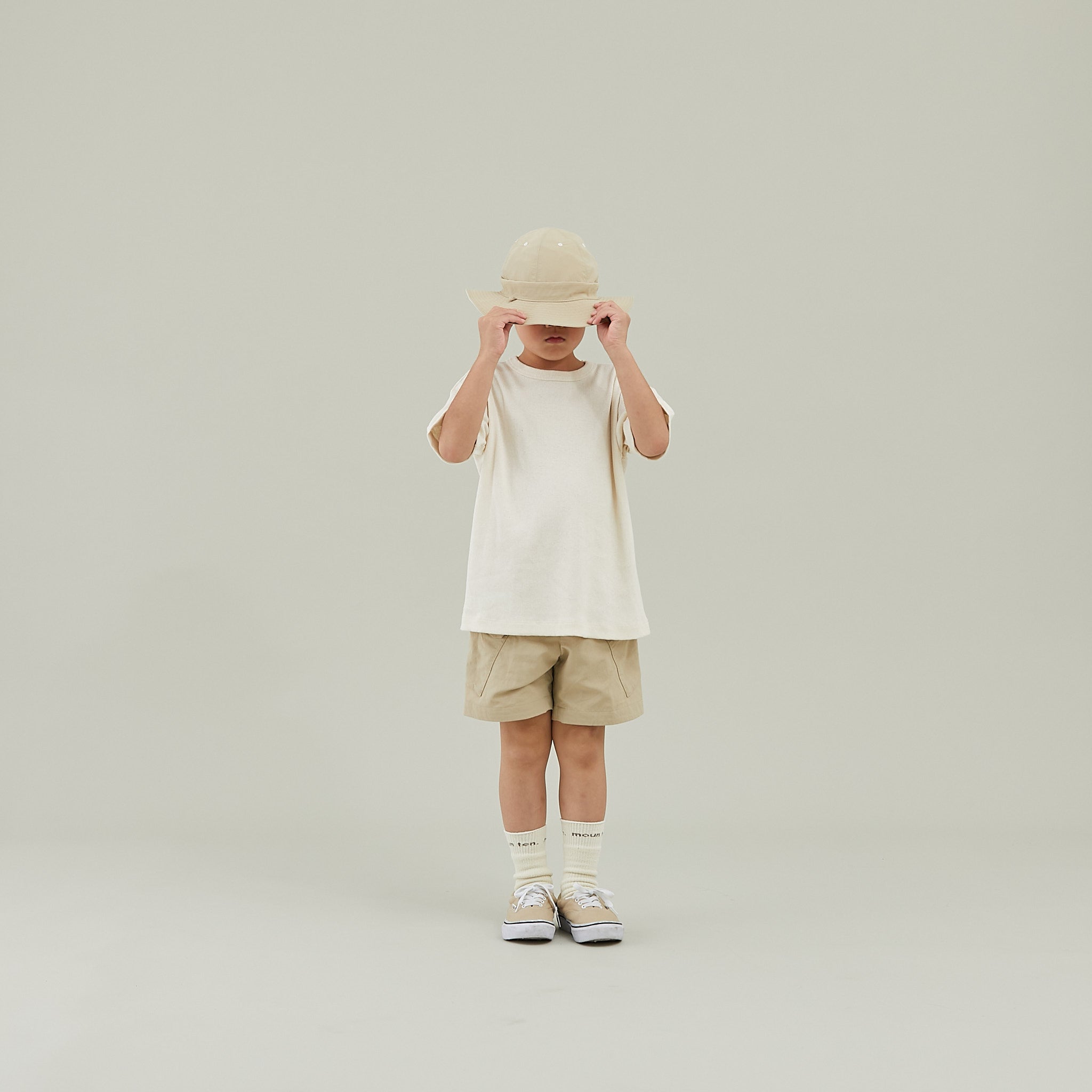 <Moun ten.>Reversible adventure hat - Beige