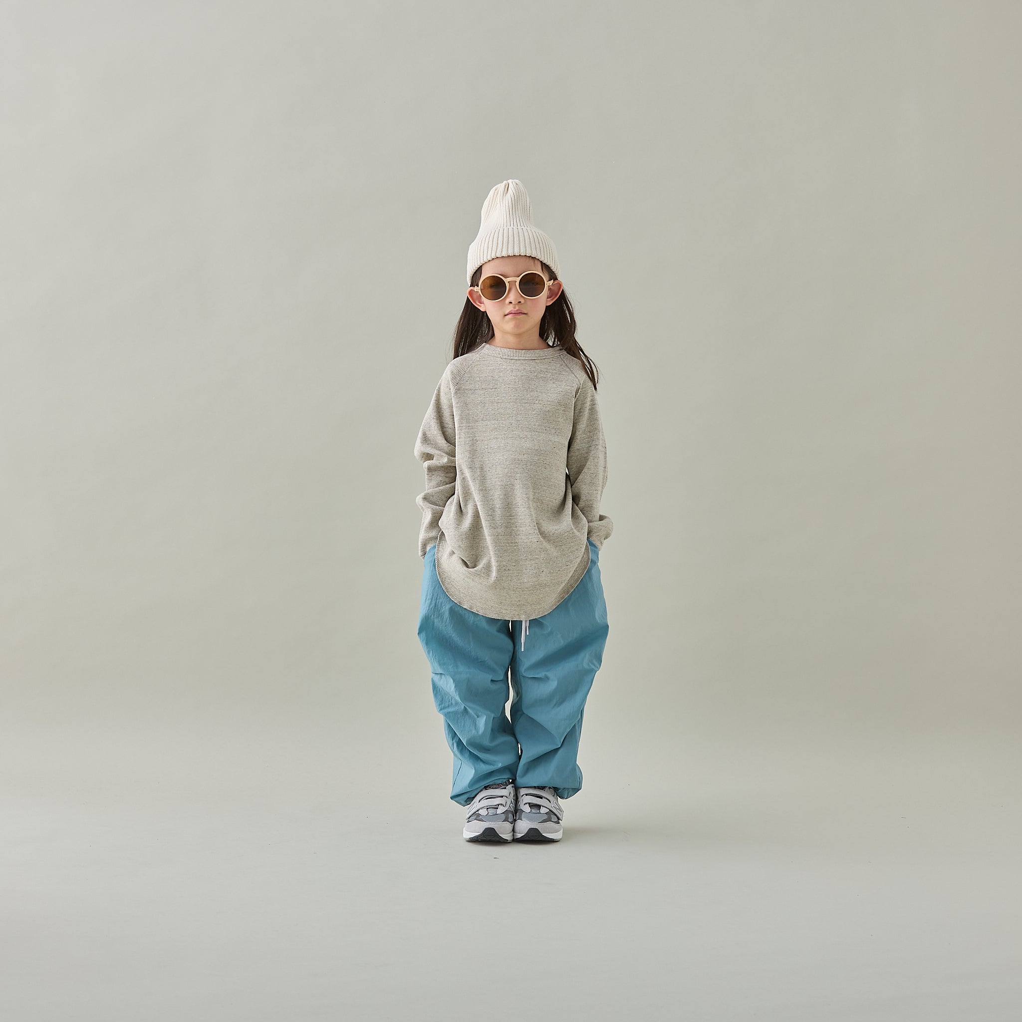 <Moun ten.> eco rib longsleeve - heather gray
