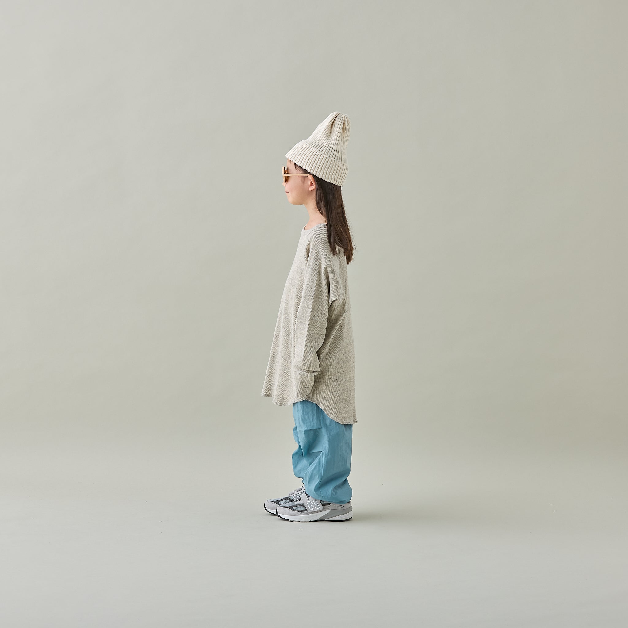 <Moun ten.> eco rib longsleeve - heather gray