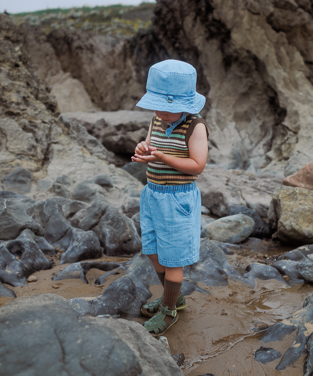<MABLI> CARAVAN VEST - TREE HOUSE STRIPE - DROP2　