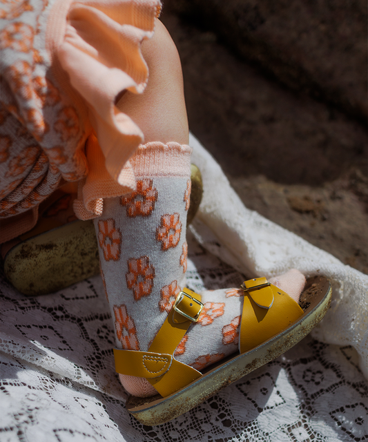 <MABLI> DONUT SHORT SOCKS - BLUSH - DROP2　