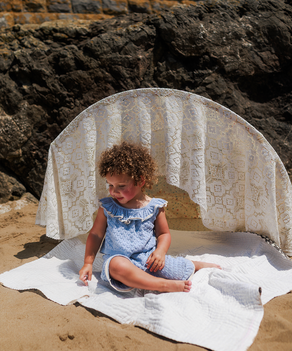 <MABLI> ELENA VEST + BLOOMERS SET - LIGHT CHAMBRAY - DROP2