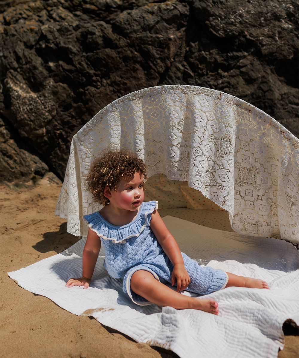 <MABLI> ELENA VEST + BLOOMERS SET - LIGHT CHAMBRAY - DROP2