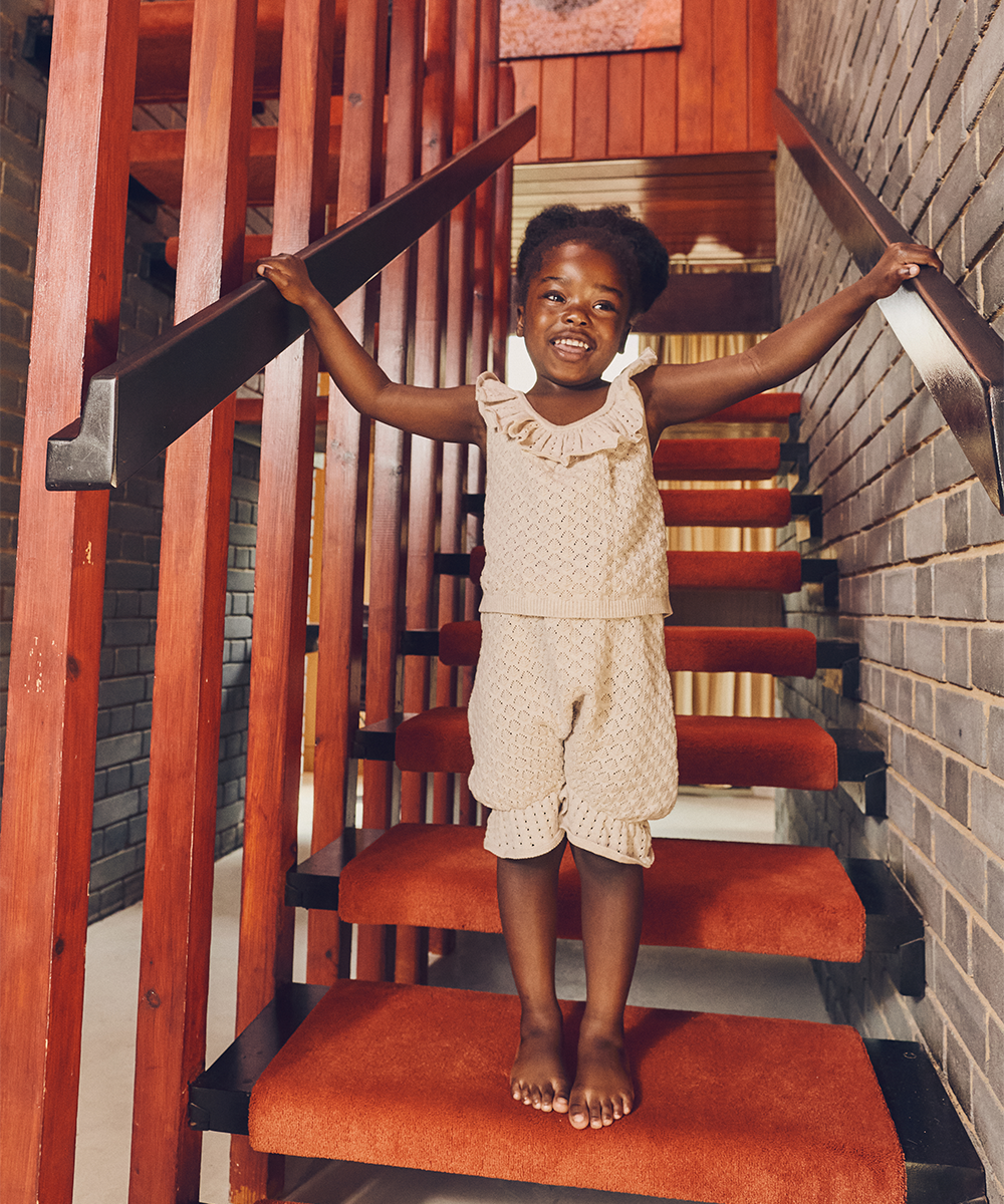 <MABLI> ELENA VEST + BLOOMERS SET - SHELL MELANGE - DROP2　