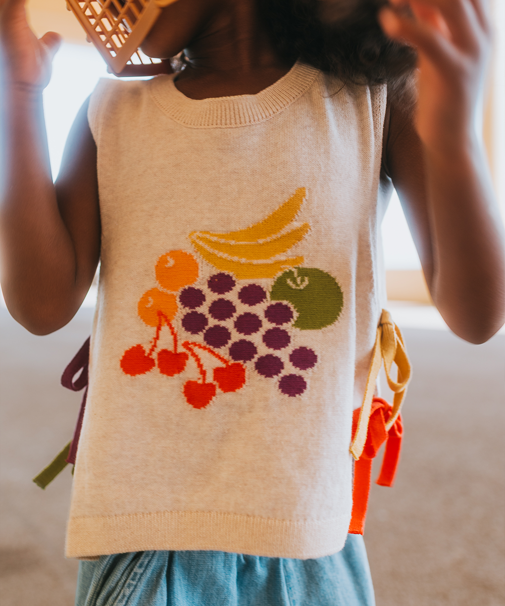 <MABLI> FRUIT BOWL VEST - SHELL - DROP1