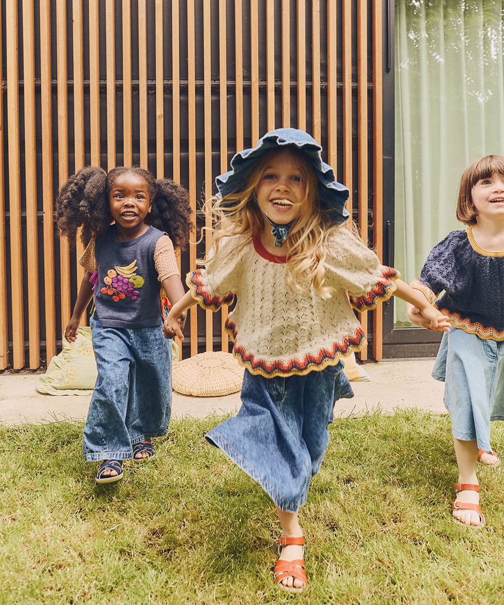 <MABLI> FRUIT BOWL VEST - DENIM MELANGE - DROP1