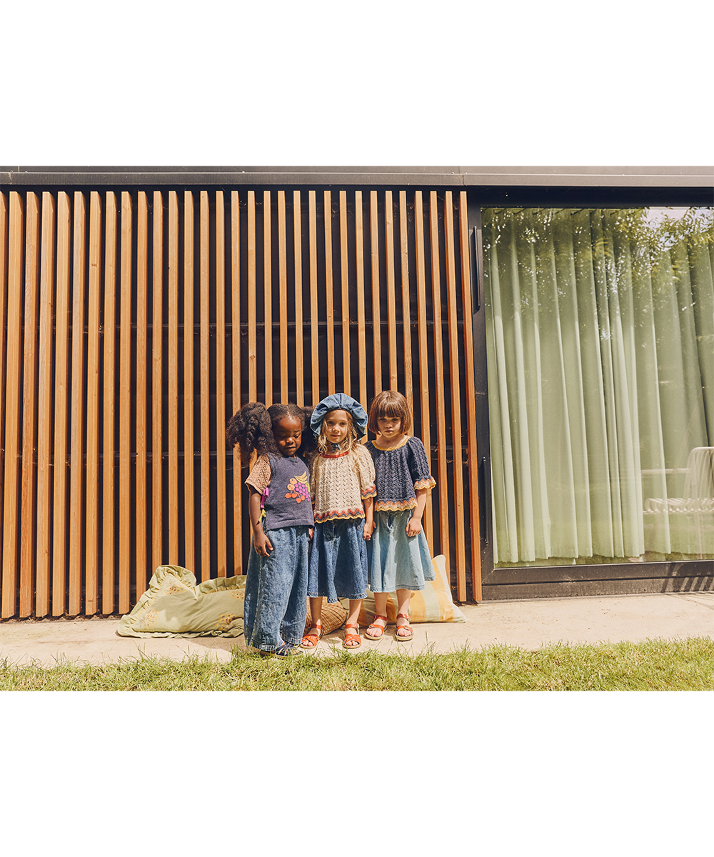 <MABLI> FRUIT BOWL VEST - DENIM MELANGE - DROP1