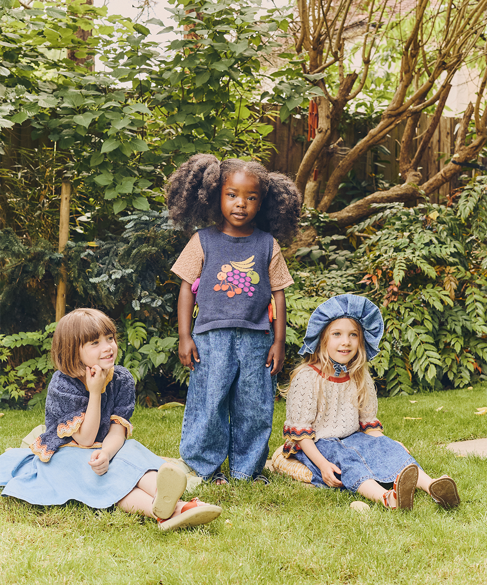 <MABLI> FRUIT BOWL VEST - DENIM MELANGE - DROP1