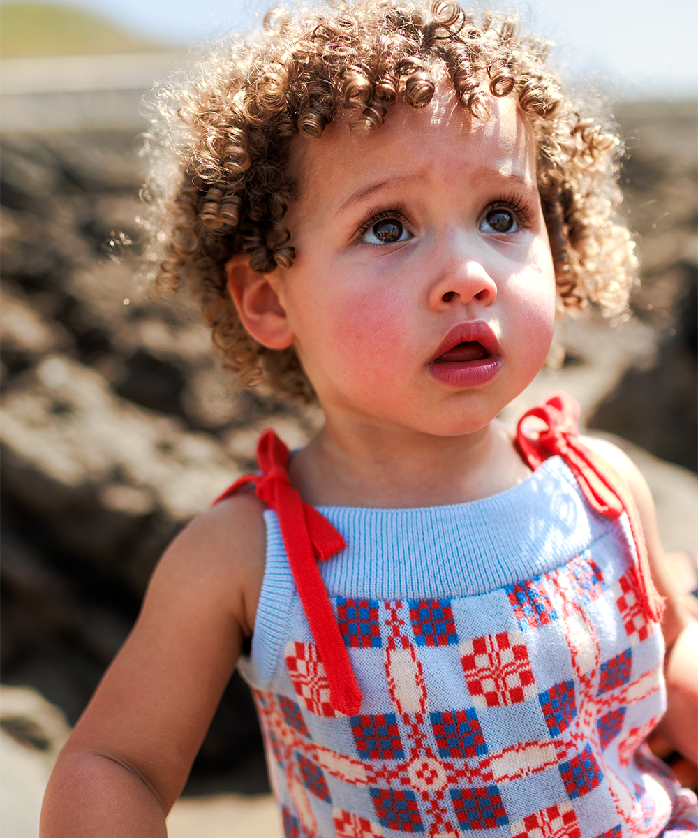 <MABLI> PICNIC VEST - CORNFLOWER - DROP1