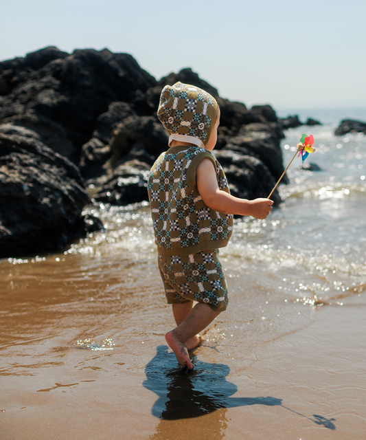 <MABLI> PICNIC SHORTS - OLIVE - DROP1