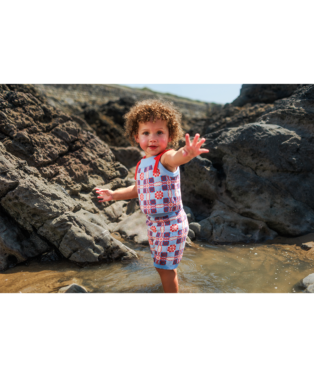 <MABLI> PICNIC VEST - CORNFLOWER - DROP1